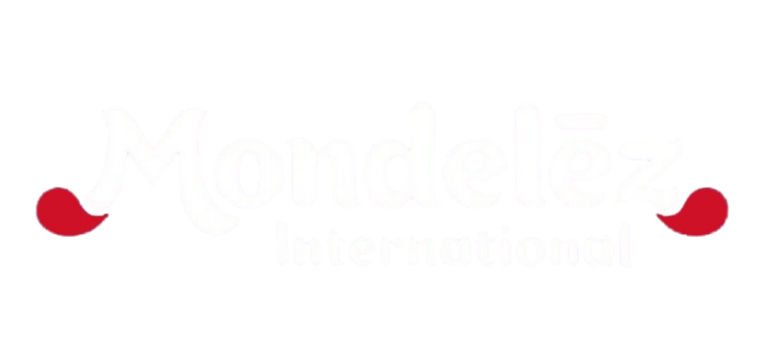 Mondelez white logo